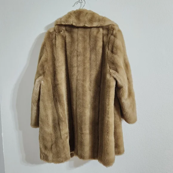 Tissavel France Vintage Faux Mink Fur Jacket Made In England Sz XL Excellent Con - Picture 11 of 16